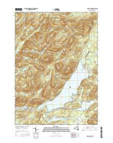 Piseco Lake 2016 topographic map thumbnail