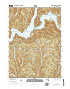 Cannonsville Reservoir 2016 topographic map thumbnail