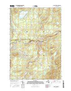 Au Sable Forks 2016 topographic map thumbnail