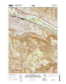 Utica East 2016 topographic map thumbnail