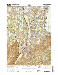 Cornwall-on-Hudson 2016 topographic map thumbnail
