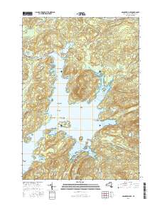 Cranberry Lake 2016 topographic map thumbnail