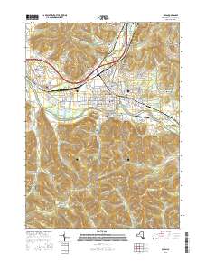 Olean 2016 topographic map thumbnail