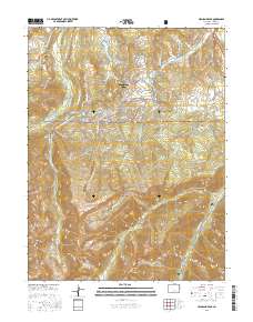 Highland Peak 2016 topographic map thumbnail