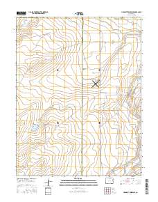 Hardesty Reservoir 2016 topographic map thumbnail