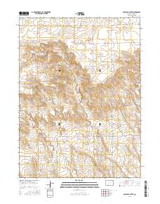 Haystack Butte 2016 topographic map thumbnail