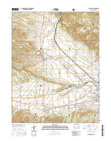 Salida West 2016 topographic map thumbnail