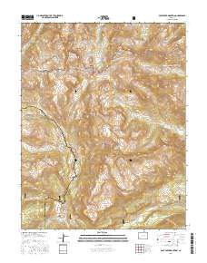 Pole Creek Mountain 2016 topographic map thumbnail