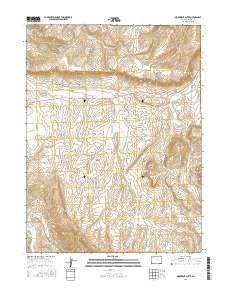 Monument Butte 2016 topographic map thumbnail