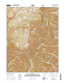 Snowdon Peak 2016 topographic map thumbnail