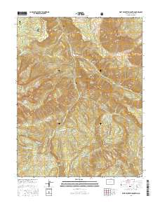 West Beckwith Mountain 2016 topographic map thumbnail