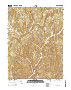 Baxter Pass 2016 topographic map thumbnail