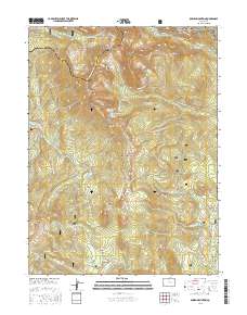 Bowen Mountain 2016 topographic map thumbnail