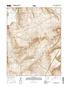 Cucharas Reservoir 2016 topographic map thumbnail