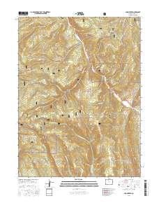 Cabin Creek 2016 topographic map thumbnail