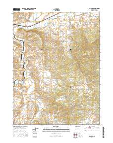 Cow Creek 2016 topographic map thumbnail