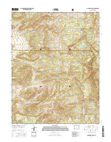 Buckhorn Lakes 2016 topographic map thumbnail