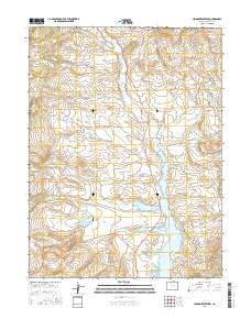 Hinman Reservoir 2016 topographic map thumbnail