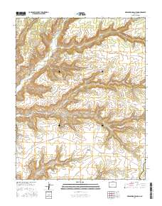 Greasewood Canyon 2016 topographic map thumbnail