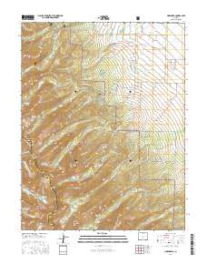 Horn Peak 2016 topographic map thumbnail