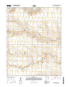 Horse Creek Springs 2016 topographic map thumbnail