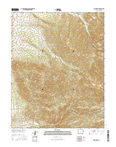 Ojito Peak 2016 topographic map thumbnail