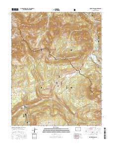 Mount Wilson 2016 topographic map thumbnail