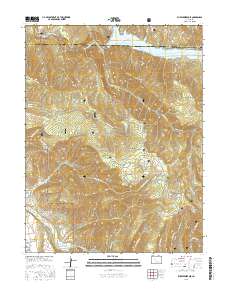 Ruedi Reservoir 2016 topographic map thumbnail