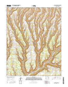 Moccasin Mesa 2016 topographic map thumbnail