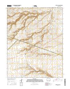 Myers Canyon 2016 topographic map thumbnail