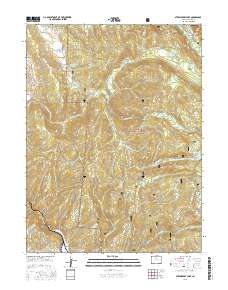 Strawberry Lake 2016 topographic map thumbnail