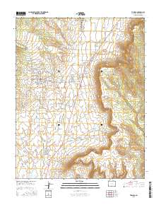 Towaoc 2016 topographic map thumbnail