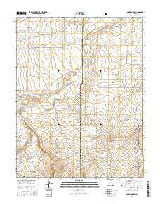 Snowden Lake 2016 topographic map thumbnail