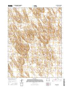 Wauneta 2016 topographic map thumbnail