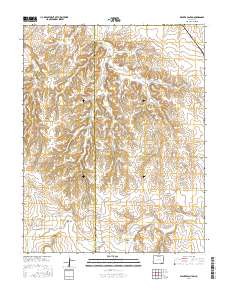 Walker Canyon 2016 topographic map thumbnail