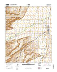 Antonito 2016 topographic map thumbnail