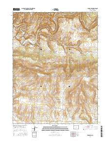 Tanks Peak 2016 topographic map thumbnail