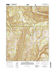 Meadow Creek Lake 2016 topographic map thumbnail