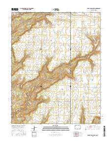 Burnt Cabin Creek 2016 topographic map thumbnail