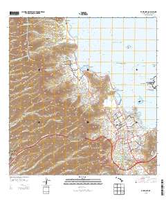 Kaneohe 2013 topographic map thumbnail