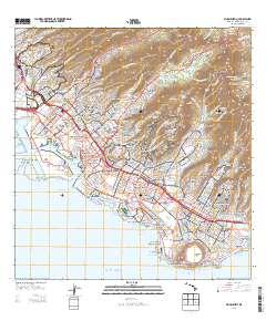 Honolulu 2013 topographic map thumbnail