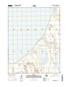 Teshekpuk D-2 SW 2016 topographic map thumbnail