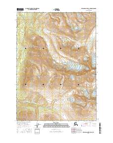Bering Glacier D-5 NE 2016 topographic map thumbnail