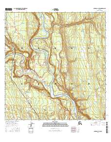 Gulkana A-3 SW 2016 topographic map thumbnail