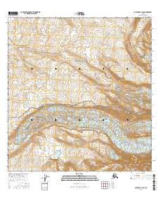 Gulkana B-1 SW 2016 topographic map thumbnail