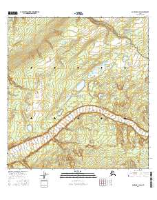 Gulkana B-2 SW 2016 topographic map preview