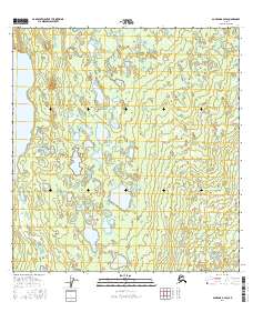 Gulkana B-4 SW 2016 topographic map thumbnail