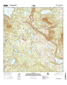Gulkana C-6 SW 2016 topographic map thumbnail
