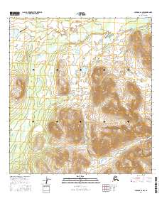 Gulkana D-1 NW 2016 topographic map thumbnail