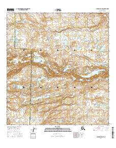 Gulkana D-5 NW 2016 topographic map thumbnail